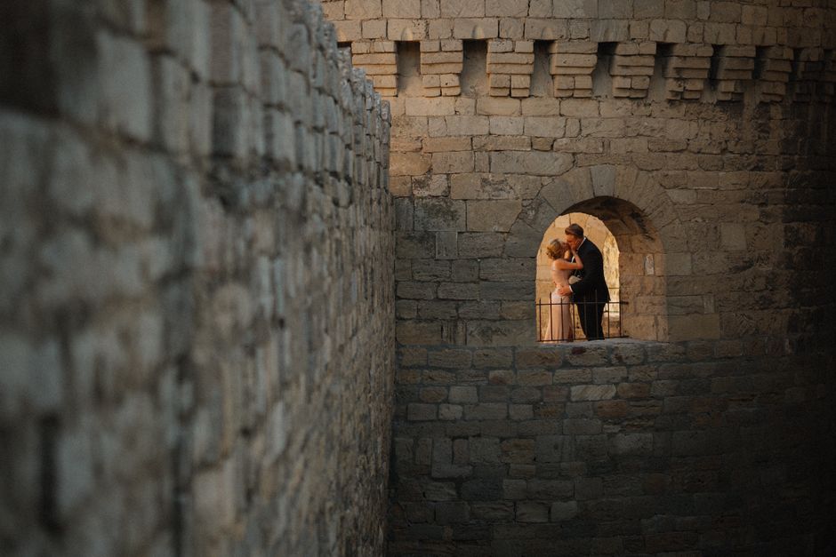 Stone castle wedding architecture — Cloisters Castle wedding shuttle Lutherville MD