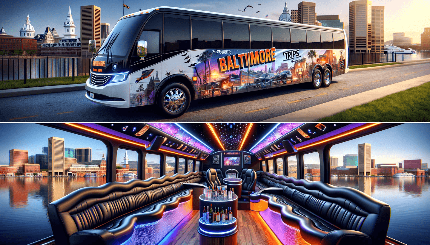 24 passenger party bus baltimore