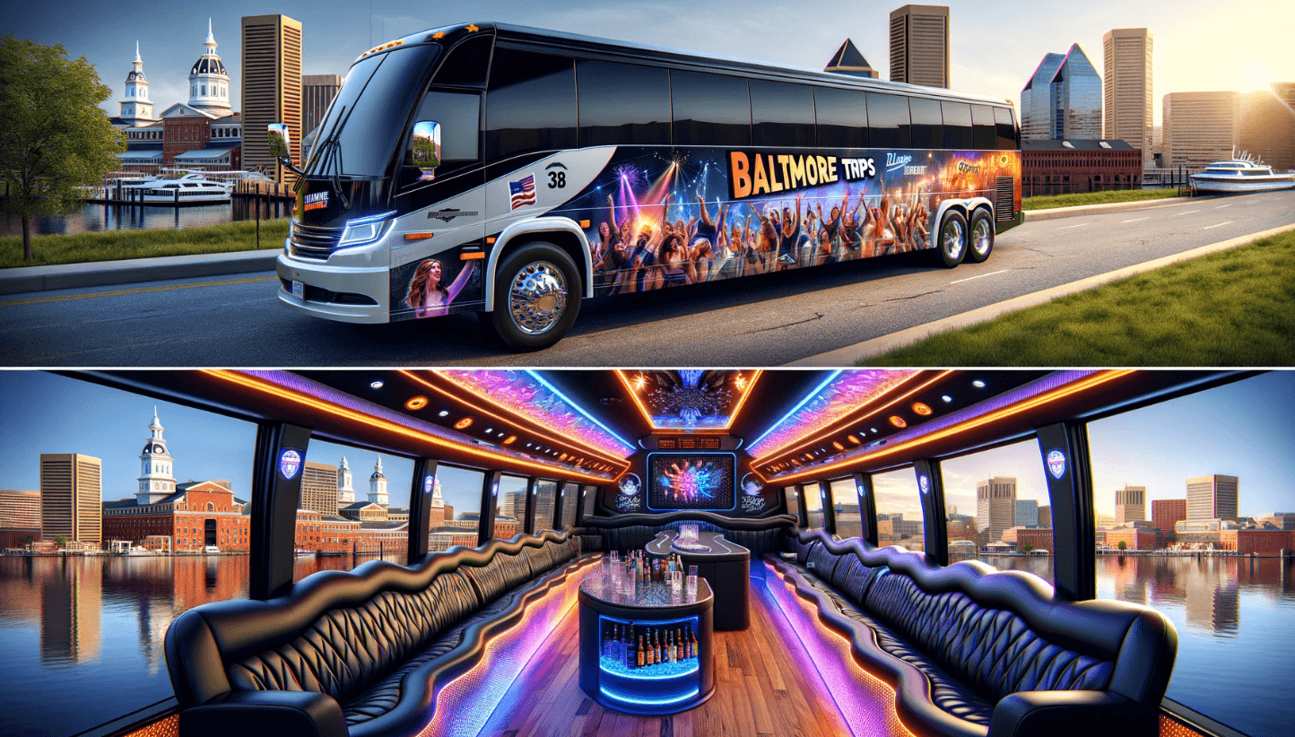 36-38 passenger party bus