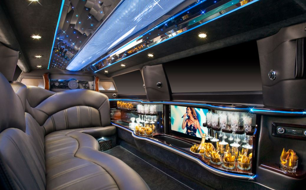 Stretch limo interior